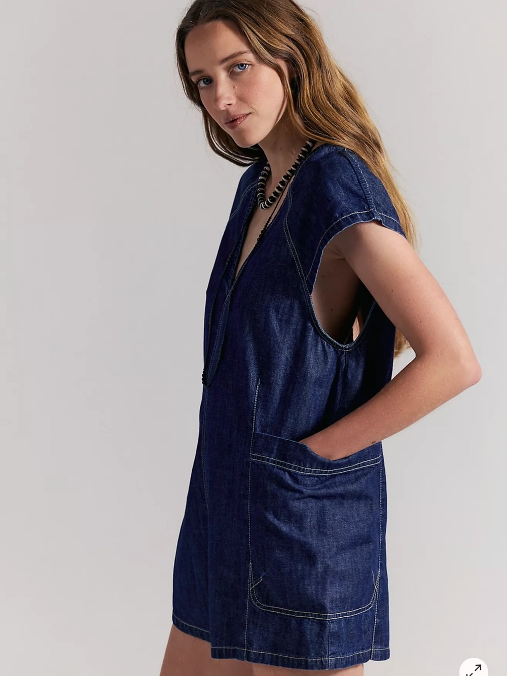 We The Free Free Fall Denim Romper
